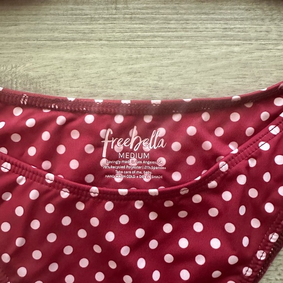 Free bella Polka Dot Bikini Set in Red and White Sz M beach time 🏖️ 🏝️ - Picture 3 of 3